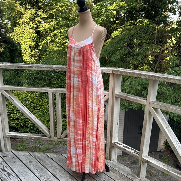 Ava Sky Orange Sorbet Blended Maxi Dress Size XS - Picture 8 of 12